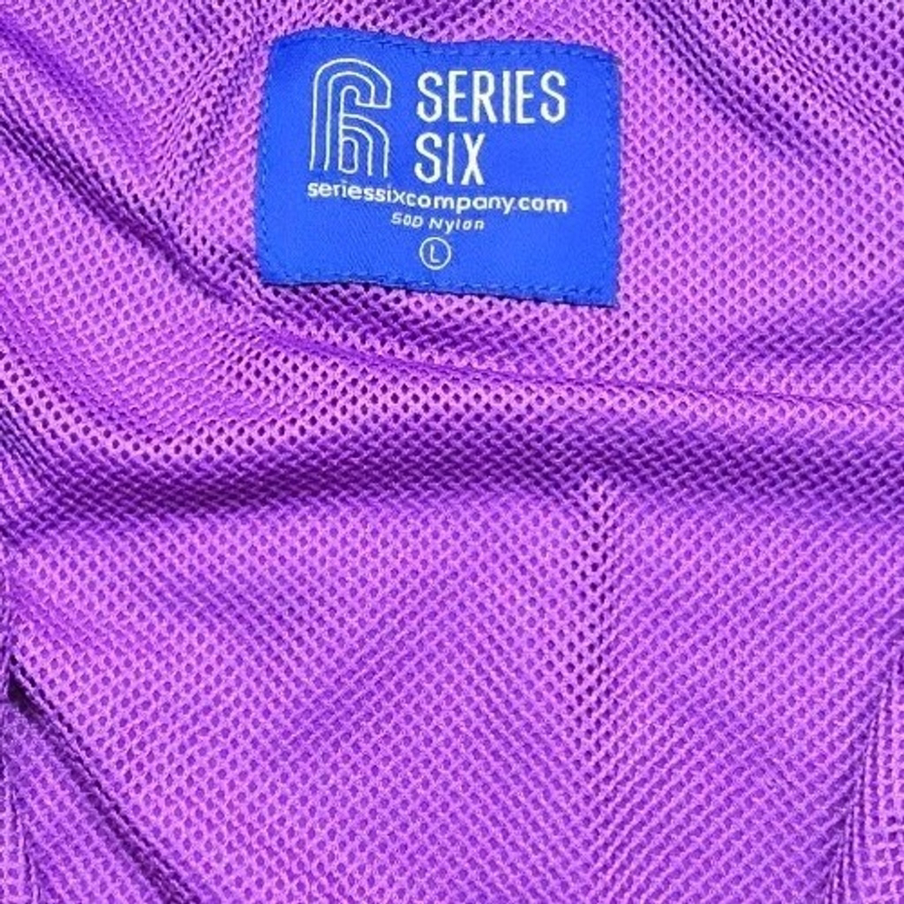 Vintage Style Colorblock Windbreaker Breaker Jacket Mardi Gras Pullover Mens L - Picture 3 of 8